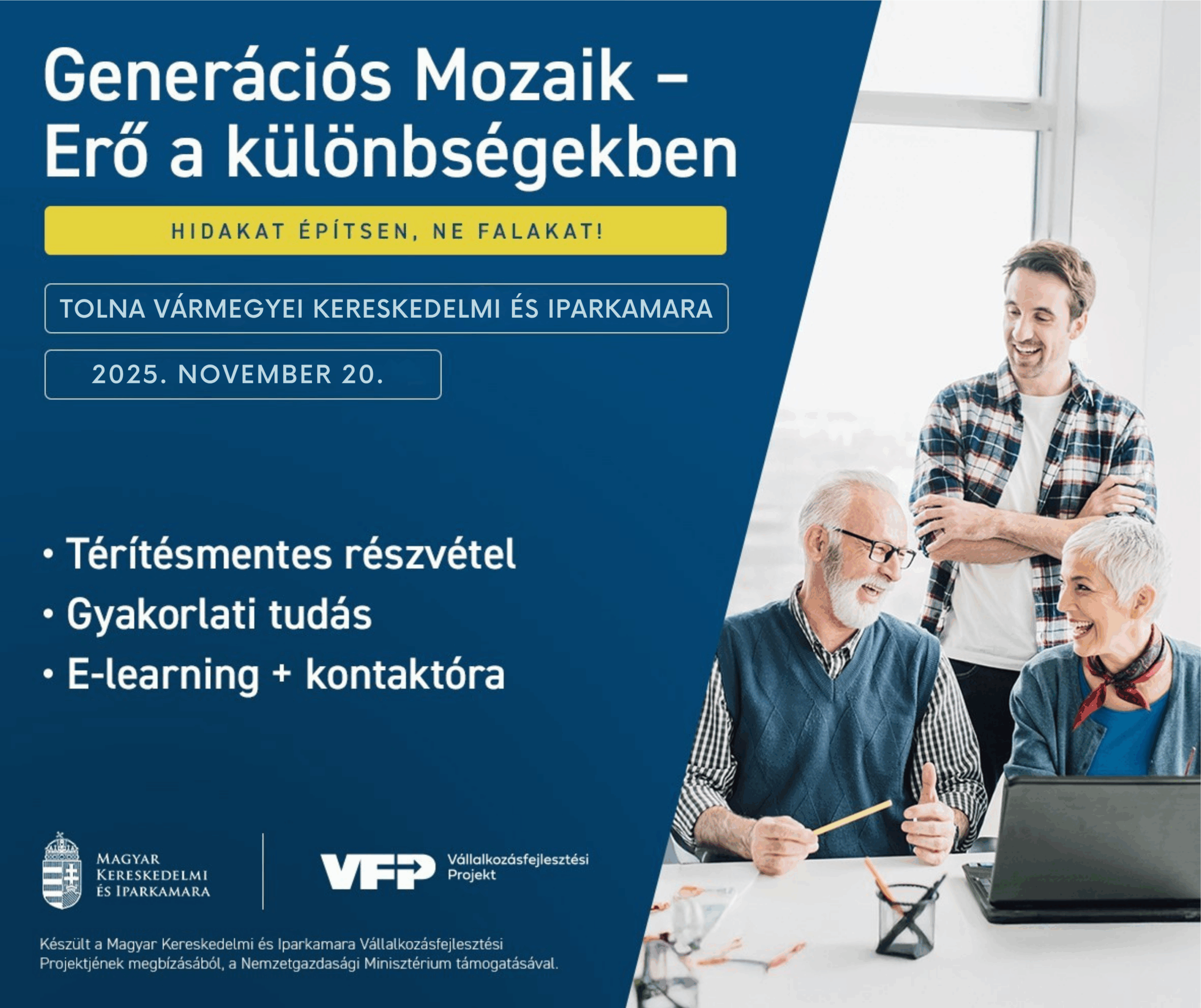 Generációs Mozaik – Erő a különbségekben – Képzés 2025.11.20.