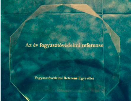Az év fogyasztóvédelmi referense 2025 díj