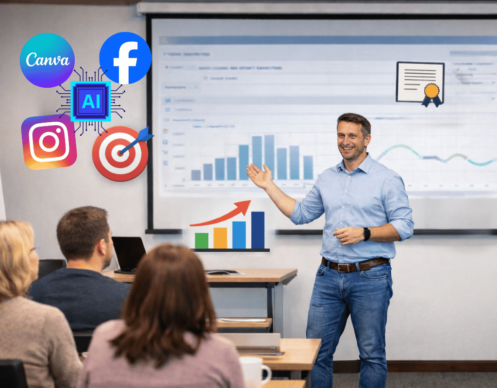 Facebook (Meta) hirdetések lépésről lépésre – Tanúsítványt adó gyakorlati képzés Szekszárdon