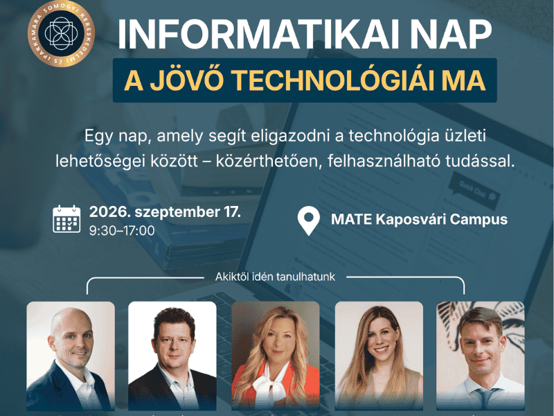Programajánlás- INFORMATIKAI NAP – A JÖVŐ TECHNOLÓGIÁI MA