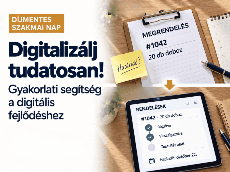 Díjmentes digitalizációs szakmai nap vállalkozásoknak Szekszárdon